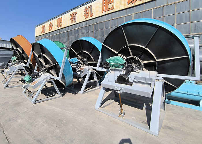 Sprzęt do granulacji proszku mineralnego Glinę glebę Gips bentonitowy Granulator dysku obrotowego Granulator granulatów w kształcie kuli