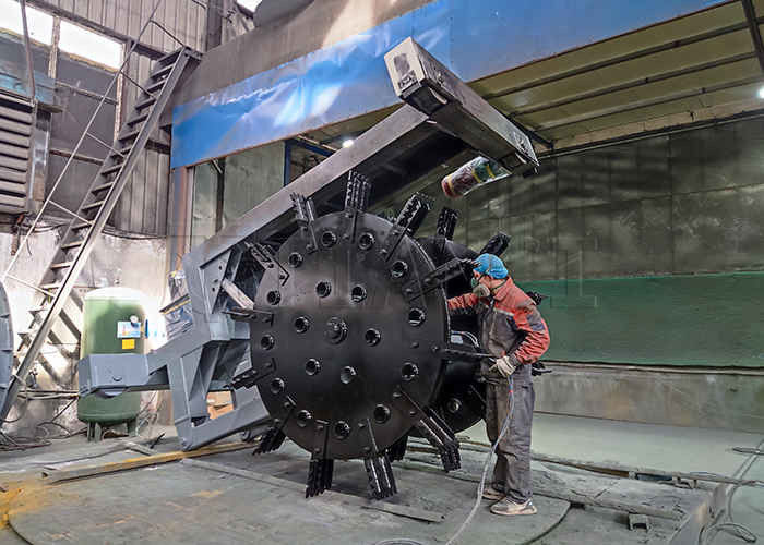 150-400m3/h Wydajność Duża przeciąg obrotowy kompost obracający maszyna Koło