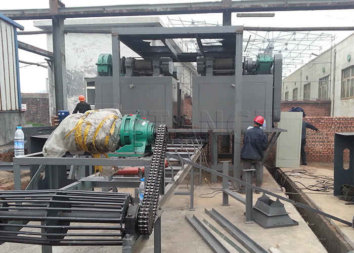 Linia produkcyjna granulacji nawozów z chlorkiem amonu Linia produkcyjna granulatora prasy na rolkach