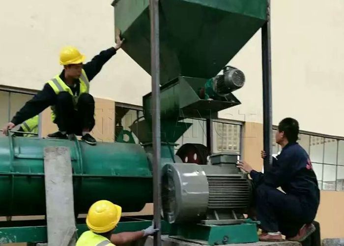 Linia produkcyjna sprzętu do granulacji nawozów kompostowych Maszyna do produkcji granulów nawozów organicznych