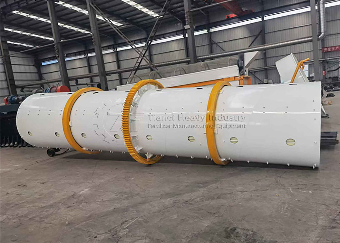 Całkowicie automatyczna linia produkcyjna nawozów organicznych typu kulkowego bębna obrotowego z niską inwestycją