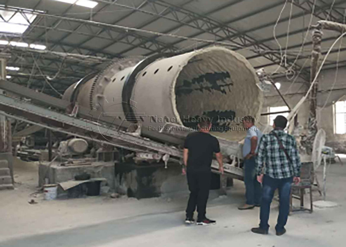 Bębnowy granulator typu Spray Water-Adding do nawozów organicznych, granulator bębnowy do linii granulacji