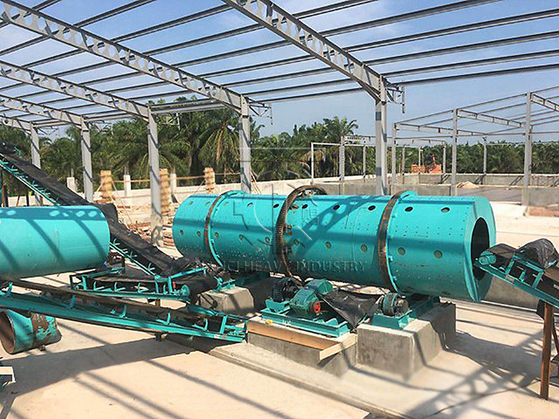 Całkowicie automatyczna linia produkcyjna nawozów organicznych typu kulkowego bębna obrotowego z niską inwestycją