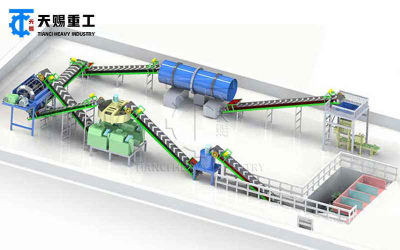 Linia produkcyjna nawozów nawozowych nawozów nawozowych Granulator maszyny kwas huminowy nawoz organiczny granulacja maszyna