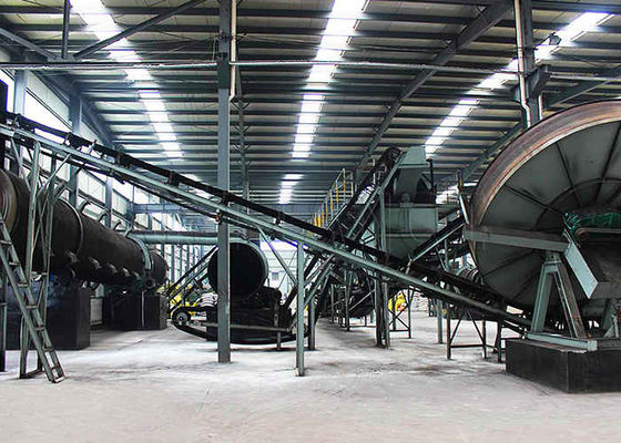 Linia produkcyjna nawozów kulistych Linia produkcyjna granulatorów dyskowych nawozów organicznych