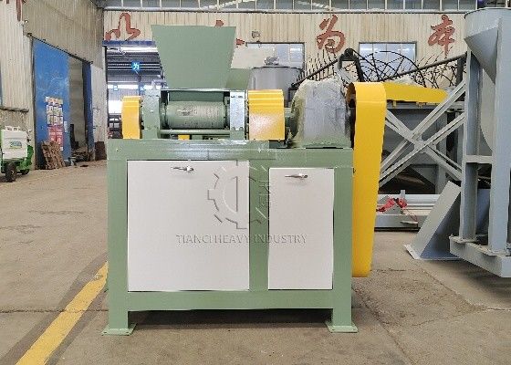 Granulator nawozów potasowych, proszek chemiczny, maszyna do wytłaczania podwójnych rolków