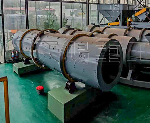 A 100,000-ton-per-year organic fertilizer granule production line— using a rotary drum granulator as the core granulation mechanism