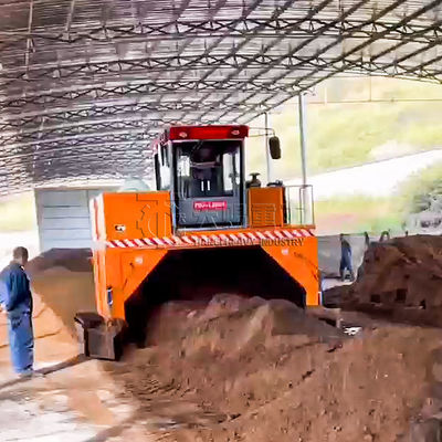 Manufacturing Plant Crawler Type Organic Manure Fermentation Equipment Compost Turner